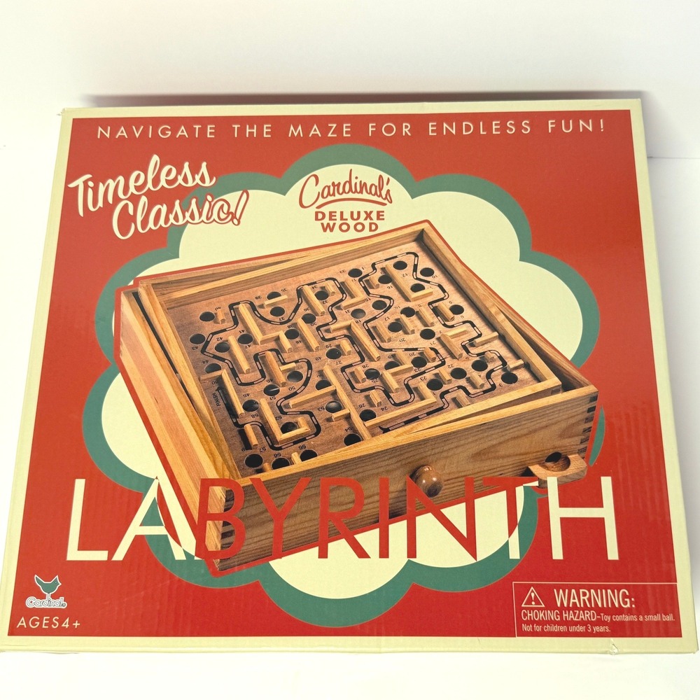 Cardinal Deluxe Wood Labyrinth Wooden Maze Game Style 196 Timeless Classic